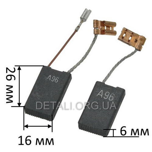 Щітки 6х16х27 відбійний молоток Bosch GSH 11 VC оригінал 1617000750