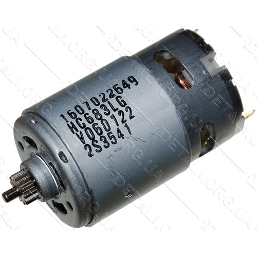 Двигун шуруповерт Bosch GSR 14,4-2-LI (D38, L76, вал d3, шестерня 13 зубів) оригінал 2609199591
