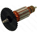 Якорь шлифмашины Bosch GEX 125-150 AVE оригинал 2604011434 (141*35 резьба 6мм)