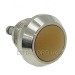Кнопка антивандальная d17,5mm різьблення 12mm h17mm 2 контакти під гвинт