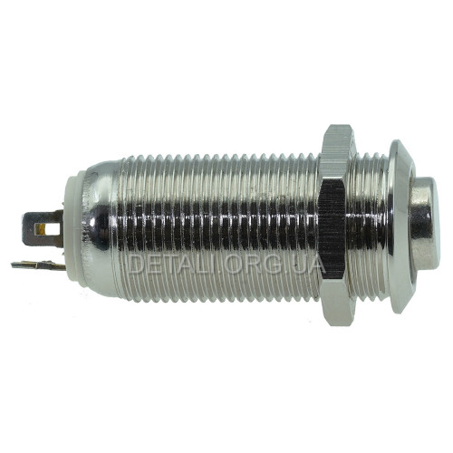 Кнопка антивандальная d14mm резьба 12mm h29mm 2 положения 4 контакта индикация