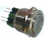 Кнопка антивандальная d28mm резьба 25mm h33mm 4 контакта