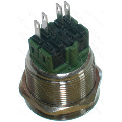 Кнопка антивандальная d28mm резьба 25mm h33mm 4 контакта 2