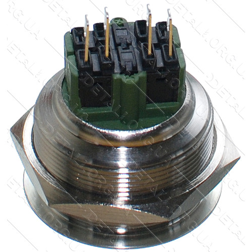кнопка антивандальная d34mm різьблення 30mm h32mm 4 контакти
