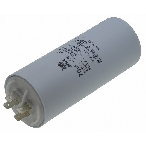 Конденсатор JYUL CBB-60H 70мкф - 450 VAC клеммы (50*120 мм)