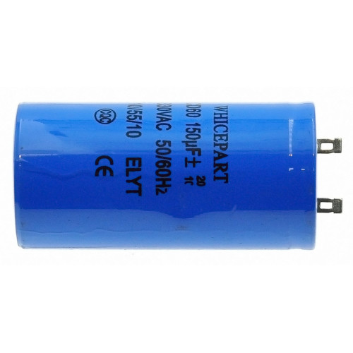 Конденсатор JYUL CD-60 150мкф - 300 VAC Пусковой - 50Hz. (45*101 mm)