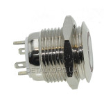 Кнопка антивандальная d18mm різьблення 16mm h18mm 4 контакти індикація