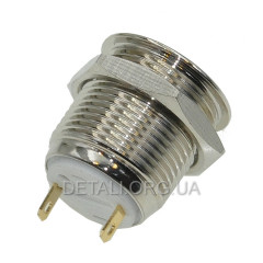 Кнопка антивандальная d18mm різьблення 16mm h21mm 2 контакти 2