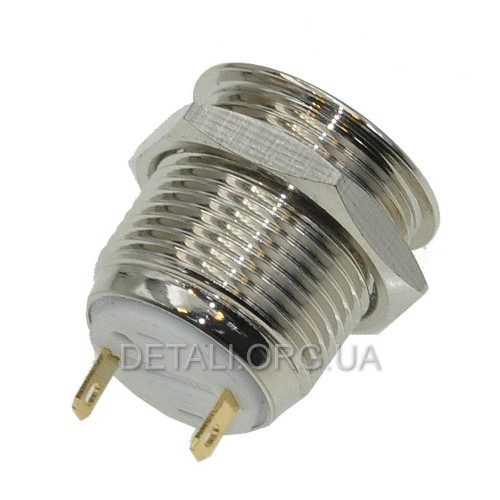 Кнопка антивандальная d18mm різьблення 16mm h21mm 2 контакти