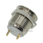 Кнопка антивандальная d18mm резьба 16mm h21mm 2 контакта