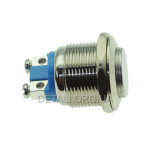 Кнопка антивандальная d22mm резьба 19mm h28mm 2 контакта под винт
