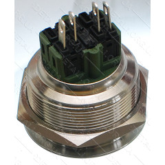 кнопка антивандальная d34mm різьблення 30mm h33mm 4 контакти 2