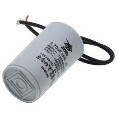 Конденсатор JYUL CBB-60 3,75мкф - 450 VAC провода (30*53 mm) 2