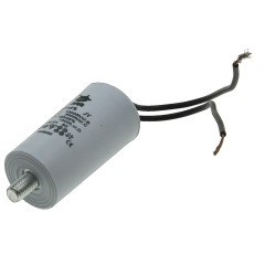 Конденсатор JYUL CBB-60L 3мкф - 450 VAC болт + провода (30*59 mm) 2