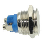 Кнопка антивандальная d18mm різьблення 16mm h21mm 2 контакти під гвинт