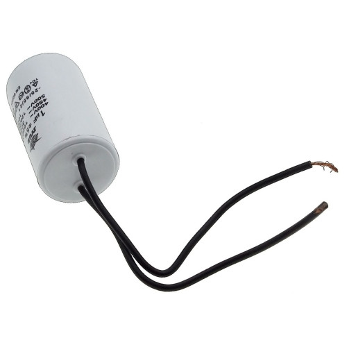 Конденсатор JYUL CBB-60 1мкф - 450 VAC провода (30*53 mm)