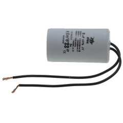 Конденсатор JYUL CBB-60 8мкф - 450 VAC дроти (35*63 мм)