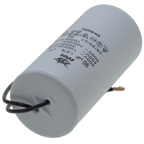 Конденсатор JYUL CBB-60 90мкф - 450 VAC дроти (60*123 мм)