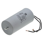 Конденсатор JYUL CBB-60L 80мкф - 450 VAC болт + провода (60*123 mm)