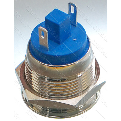 Кнопка антивандальная d22mm резьба 19mm h29mm 2 контакта