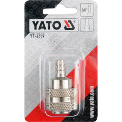 Бистроз'ем наконечник YATO до шлангу d 3/8 50/250 2