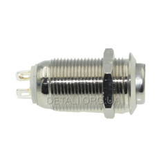 Кнопка антивандальная d14mm резьба 12mm h25mm 2 положения 2 контакта 2