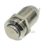 Кнопка антивандальная d14mm різьблення 12mm h25mm 2 положення 2 контакти