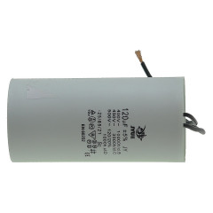 Конденсатор JYUL CBB-60 120мкф - 450 VAC дроти (65*131 мм)