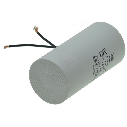 Конденсатор JYUL CBB-60 120мкф - 450 VAC дроти (65*131 мм)