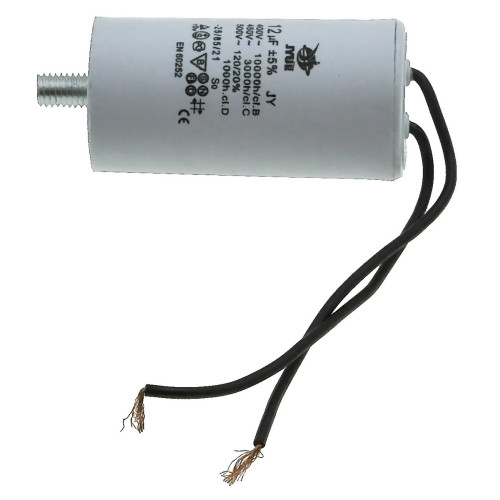 конденсатор JYUL CBB-60L 12мкф - 450 VAC болт + дроту(35*68 mm)