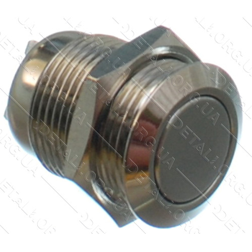 Кнопка антивандальная d18mm резьба 16mm h21mm 2 положения 2 контакта