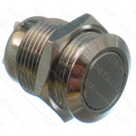 Кнопка антивандальная d18mm резьба 16mm h21mm 2 положения 2 контакта