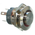 Кнопка антивандальная d22mm різьблення 19mm h20mm 4 контакти індикація