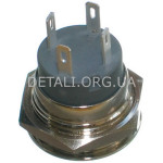 Кнопка антивандальная d22mm резьба 19mm h20mm 4 контакта индикация