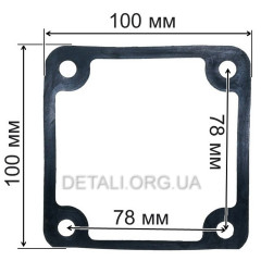 Прокладка выпускного фланца мотопомпы Lмц - 78mm (2.0”) 2