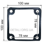 Прокладка випускного фланця мотопомпи Lмц – 78mm №2