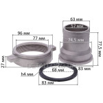 Переходная муфта мотопомпы с 3" на 2,5" (76мм на 63мм)