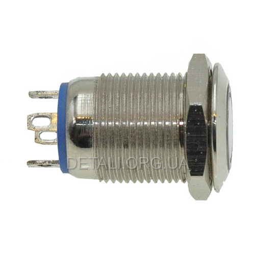 Кнопка антивандальная d14mm резьба 12mm h18mm 4 контакта