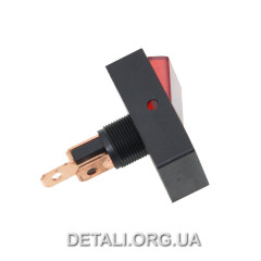 Тумблер с подсветкой 2 положения 3 контакта 20*34 мм 12V