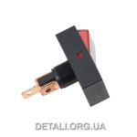 Тумблер з підсвічуванням 2 положення 3 контакти 20*34 мм 12V