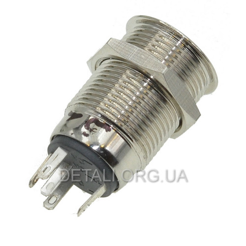 Кнопка антивандальная d18mm різьблення 16mm h27mm 5 контактів індикація