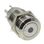 Кнопка антивандальная d18mm резьба 16mm h27mm 5 контактов индикация