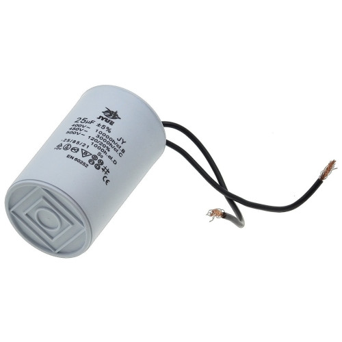 Конденсатор JYUL CBB-60 25мкф - 450 VAC дроти (45*73 мм)