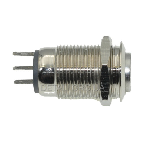 Кнопка антивандальная d18mm резьба 16mm h28mm 3 контакта