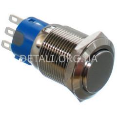 Кнопка антивандальная d22mm резьба 19mm h33mm 2 положения 3 контакта