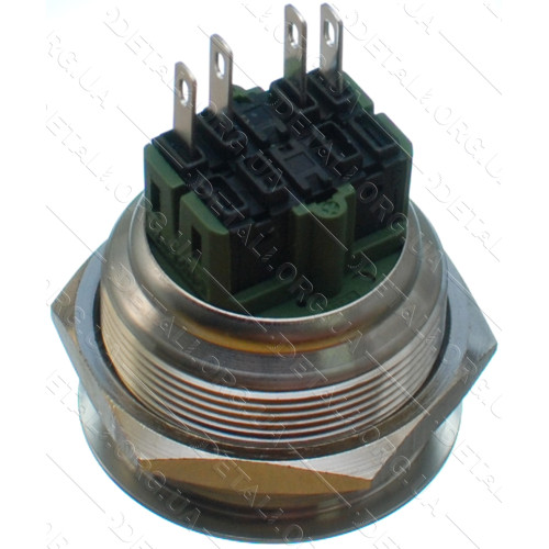кнопка антивандальная d32mm різьблення 28mm h34mm 4 контакти