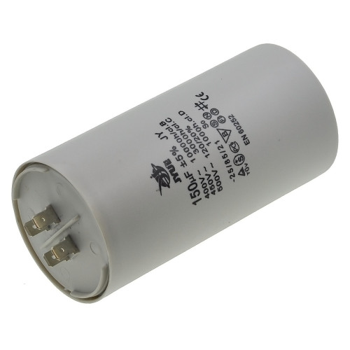 Конденсатор JYUL CBB-60H 150мкф - 450 VAC клеммы (64*130 мм)