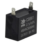 конденсатор JYUL CBB-61 2,7мкф - 450 VAC прямокутний 20х37х28