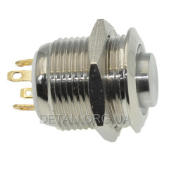 Кнопка антивандальная d18mm резьба 16mm h20mm 4 контакта