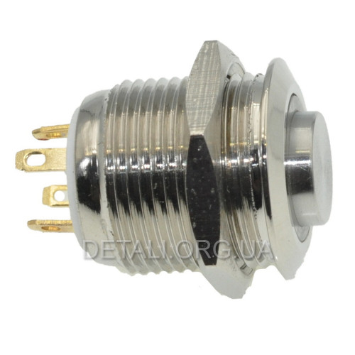 Кнопка антивандальная d18mm резьба 16mm h20mm 4 контакта